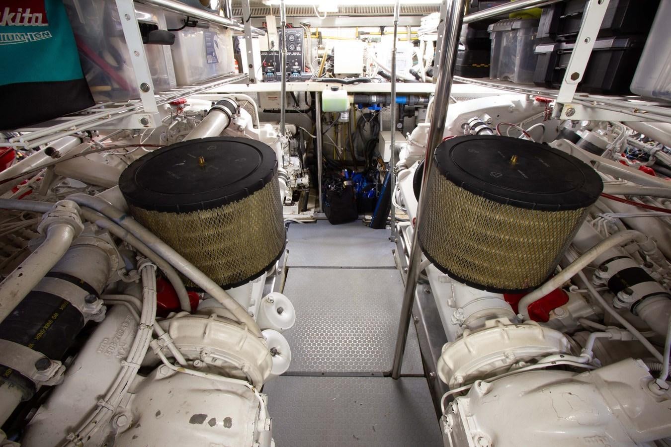 a room full of old military equipment aboard MADNESS Yacht for Sale