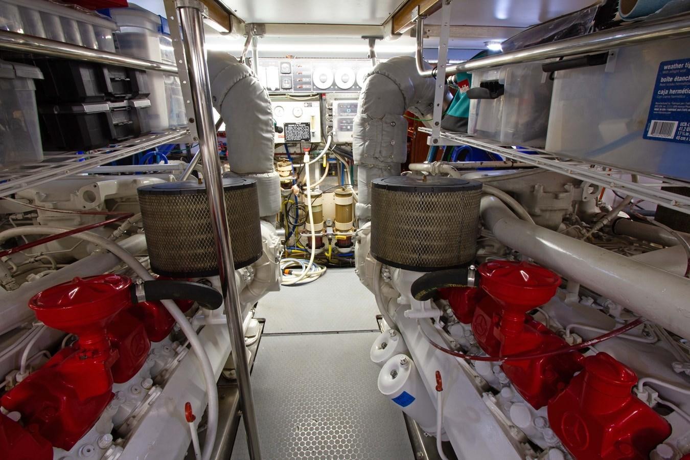 a room with machinery aboard MADNESS Yacht for Sale