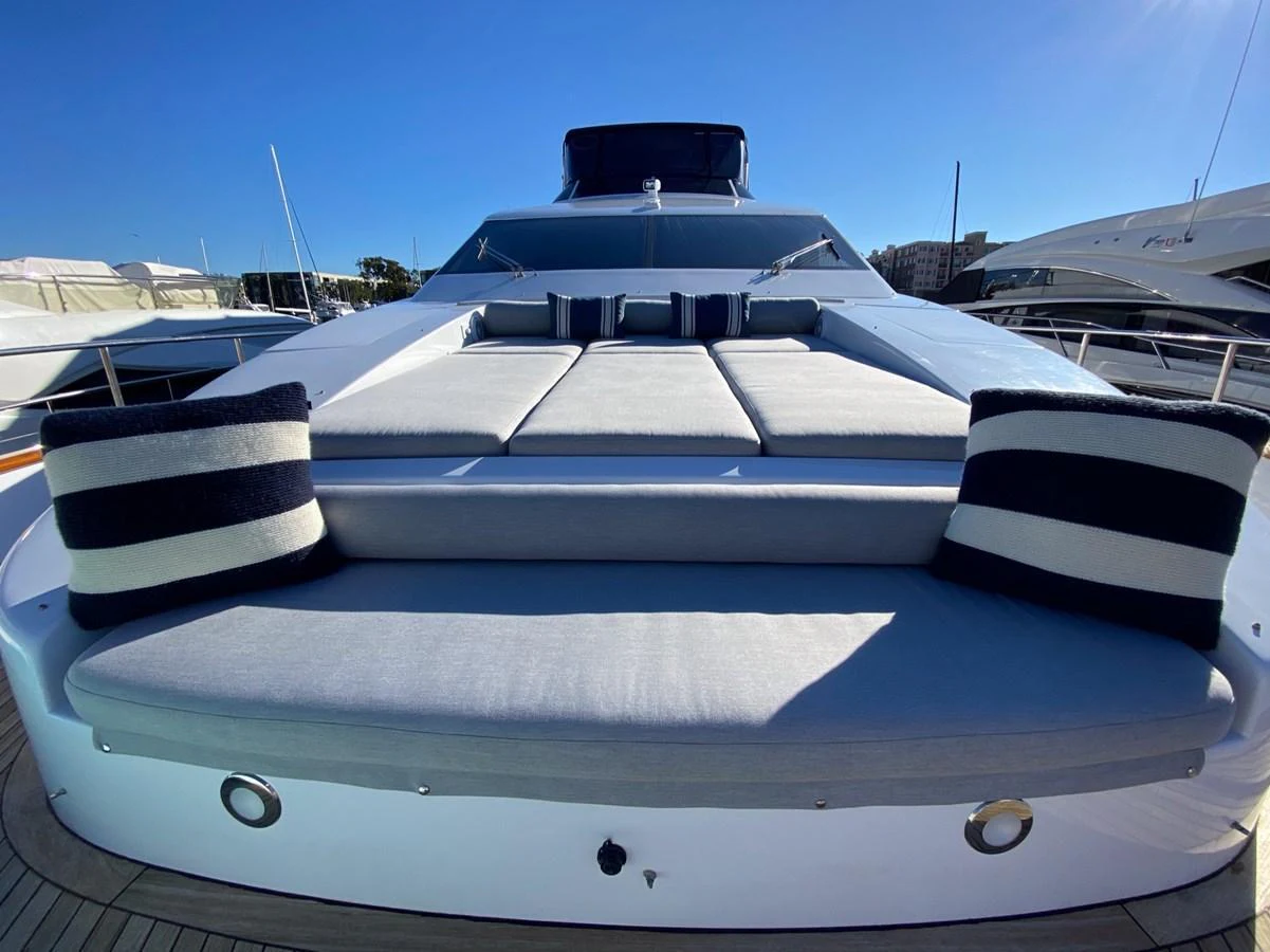a close-up of a boat aboard AZIMUT 100/32 Yacht for Sale