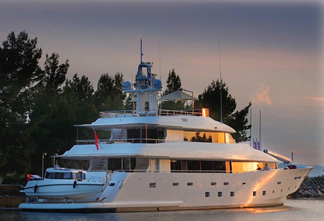 a large white boat aboard DELETE MR MOUSE Yacht for Sale