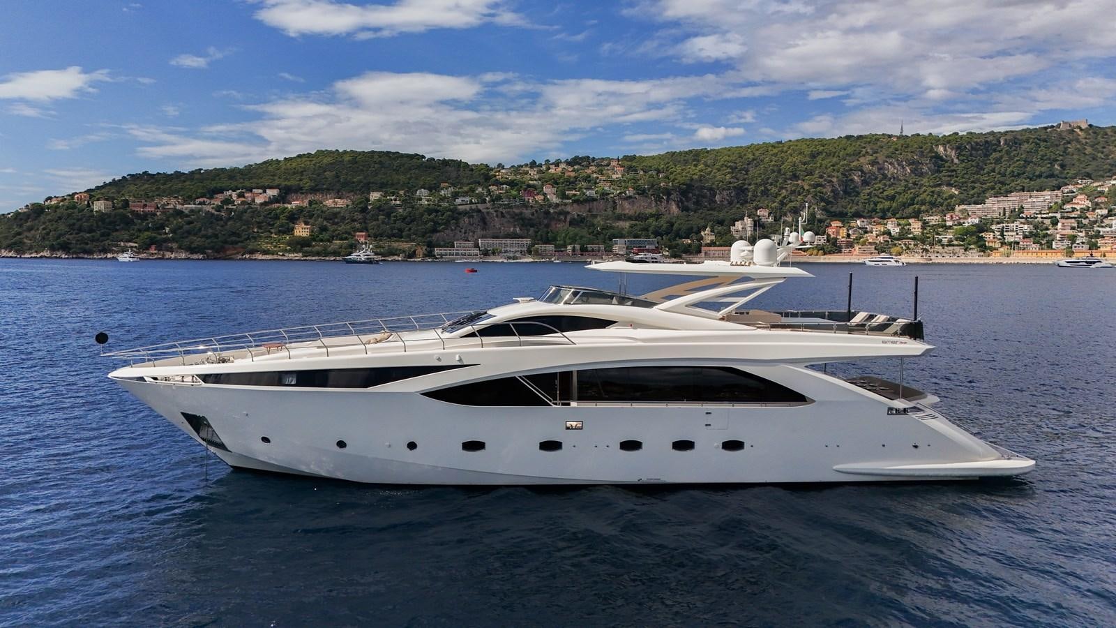 a white yacht in the water aboard DEBRA ONE Yacht for Sale