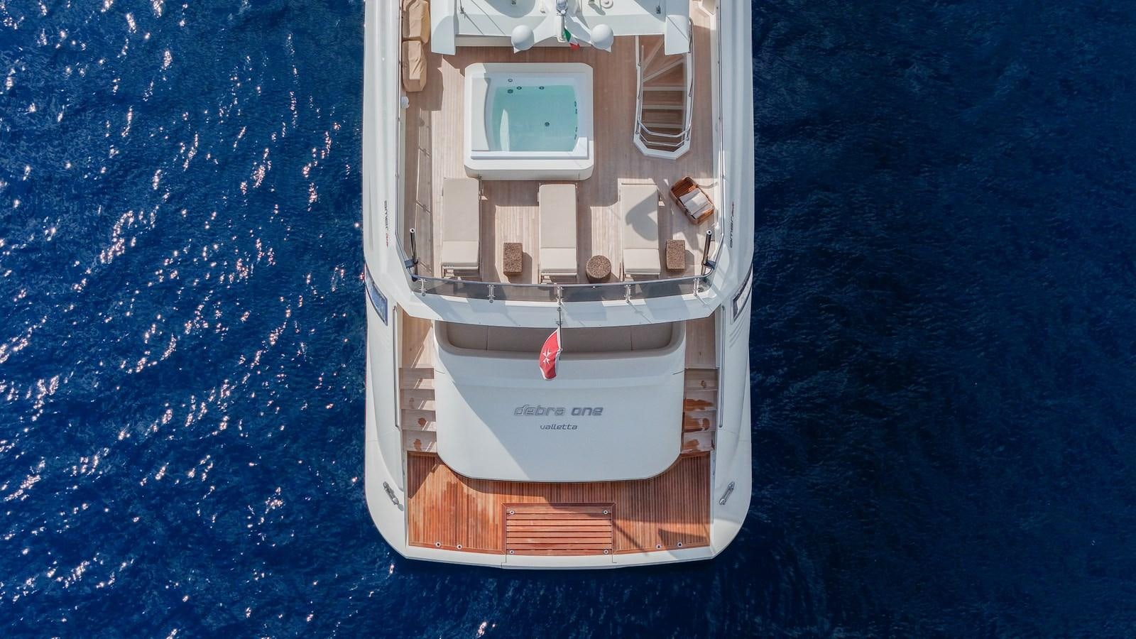 a small wooden house aboard DEBRA ONE Yacht for Sale