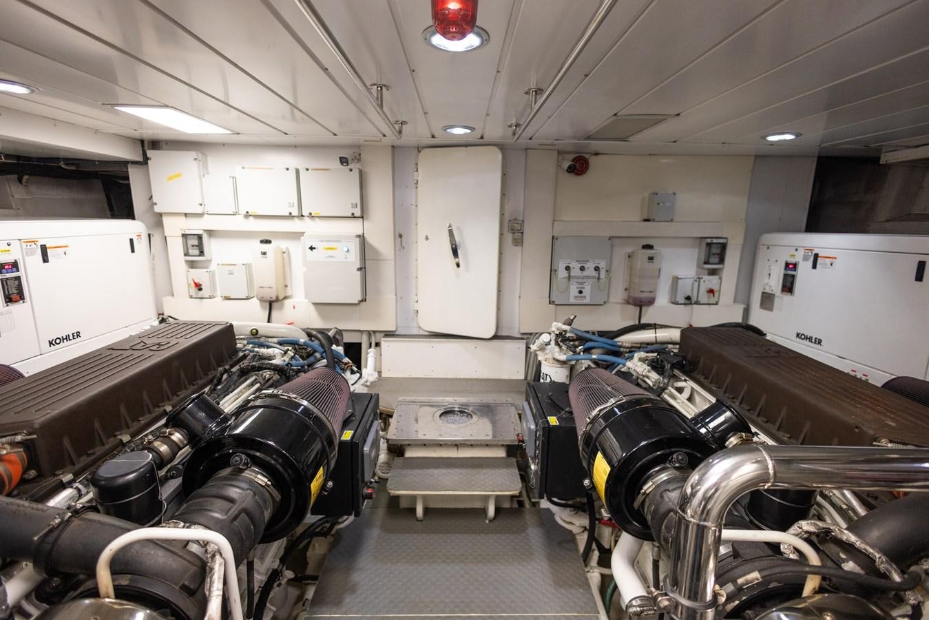 a room full of luggage aboard DEBRA ONE Yacht for Sale