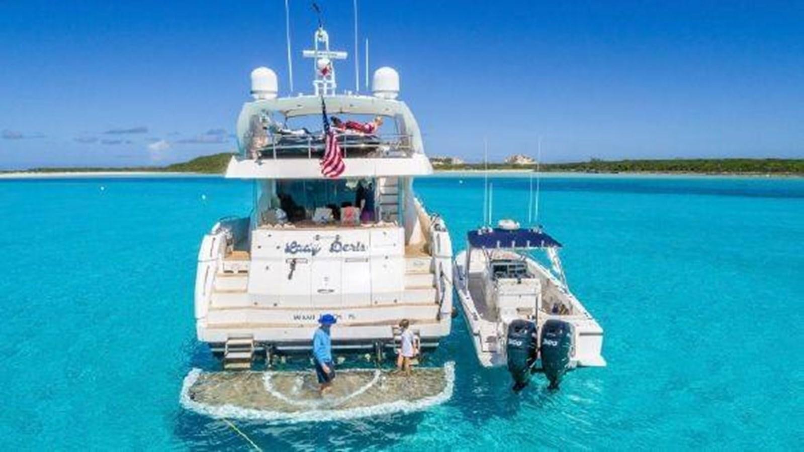 a boat with a flag on it aboard ACQUA ALBERTI Yacht for Sale