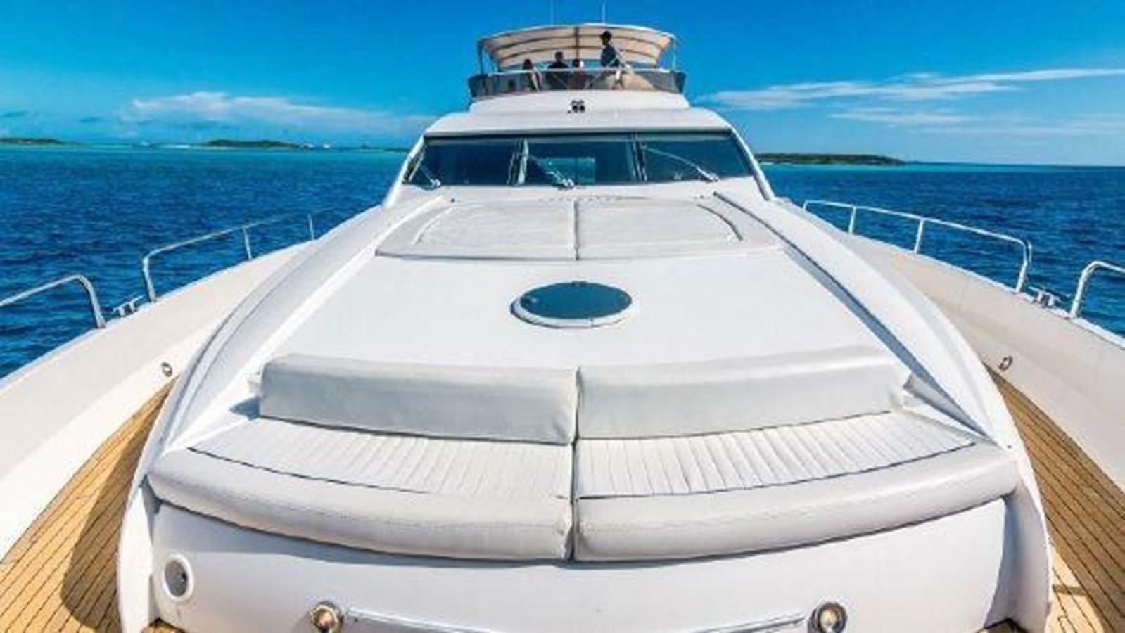 a white boat on the water aboard ACQUA ALBERTI Yacht for Sale