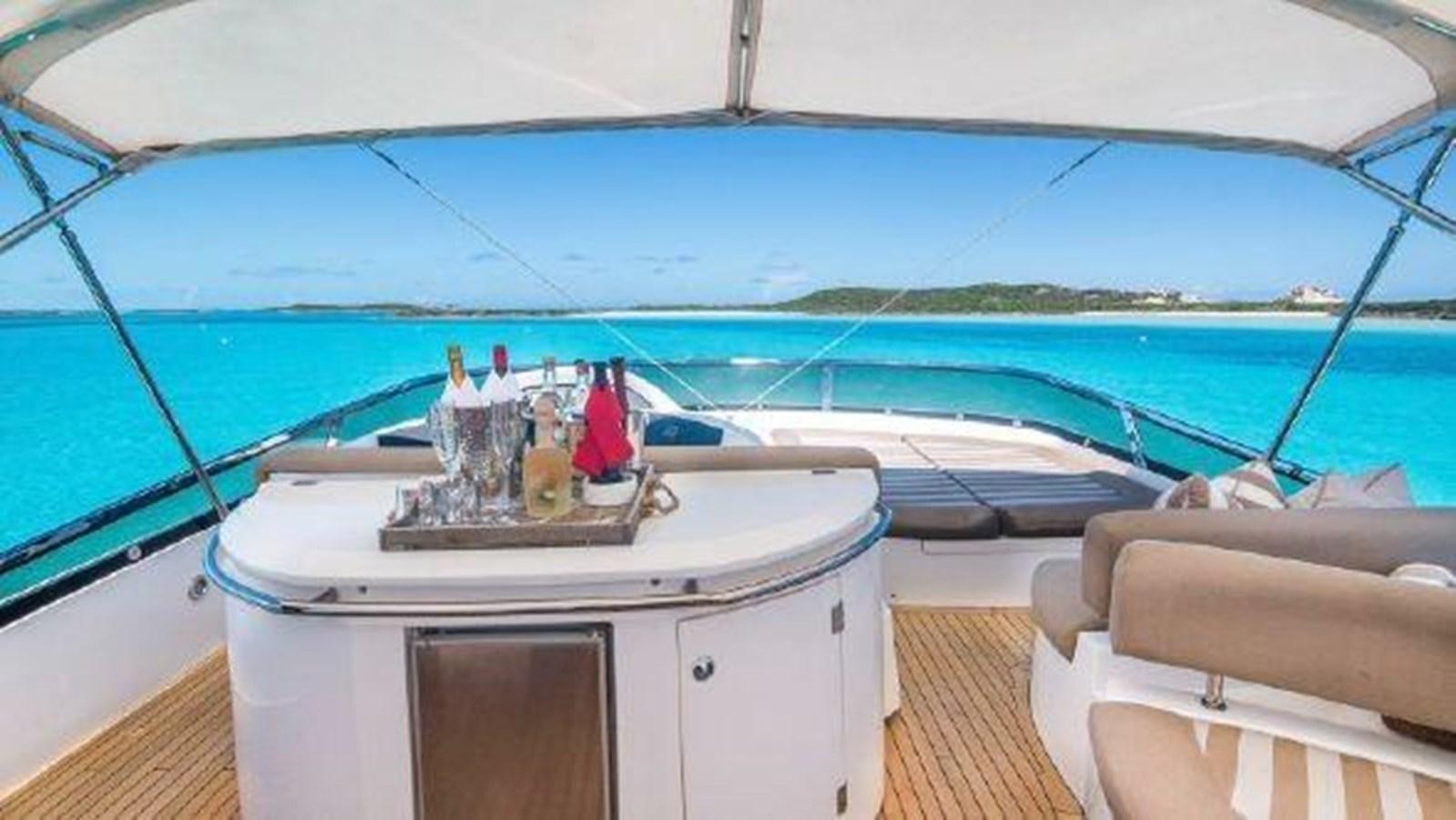 a boat with bottles on it aboard ACQUA ALBERTI Yacht for Sale
