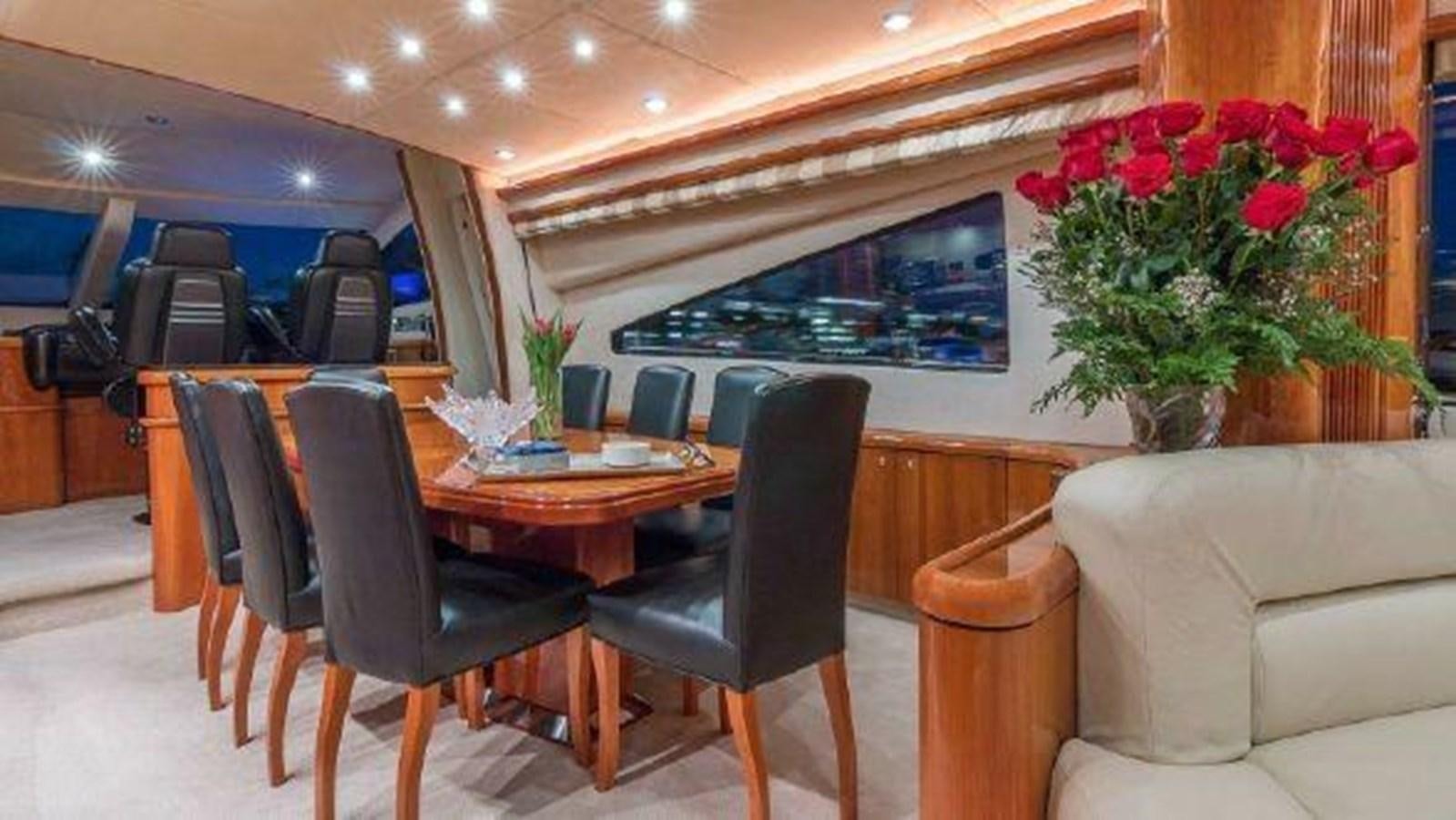 a room with a table and chairs aboard ACQUA ALBERTI Yacht for Sale