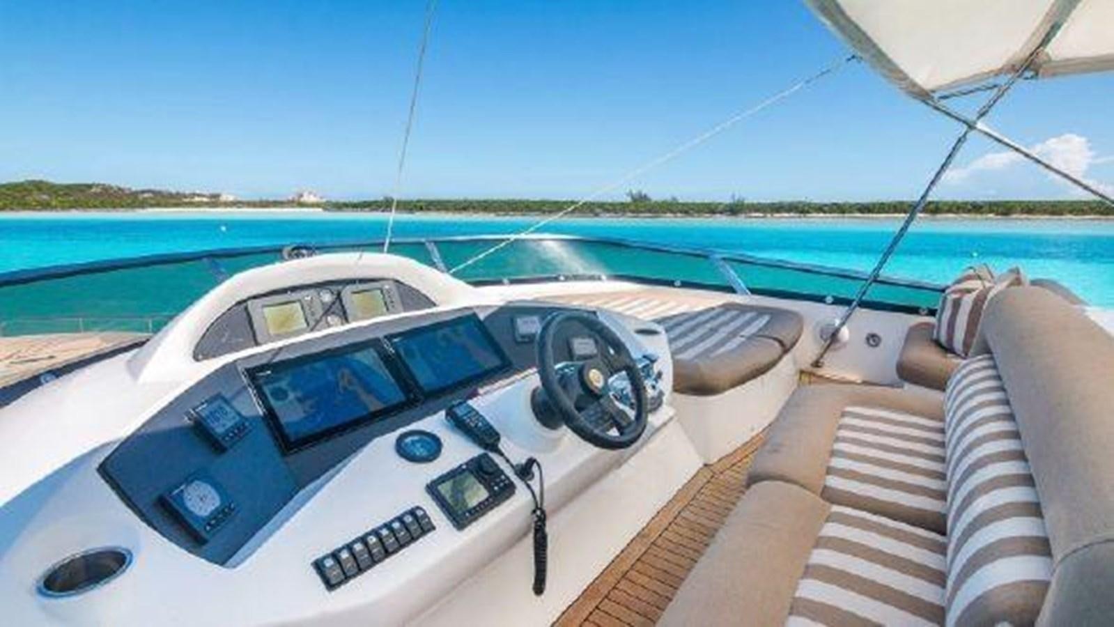 a white car with a black keyboard on a boat aboard ACQUA ALBERTI Yacht for Sale