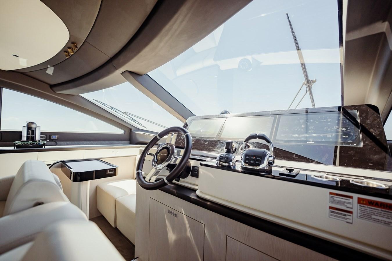 a car with a large fan aboard TRANSCENDENCE Yacht for Sale