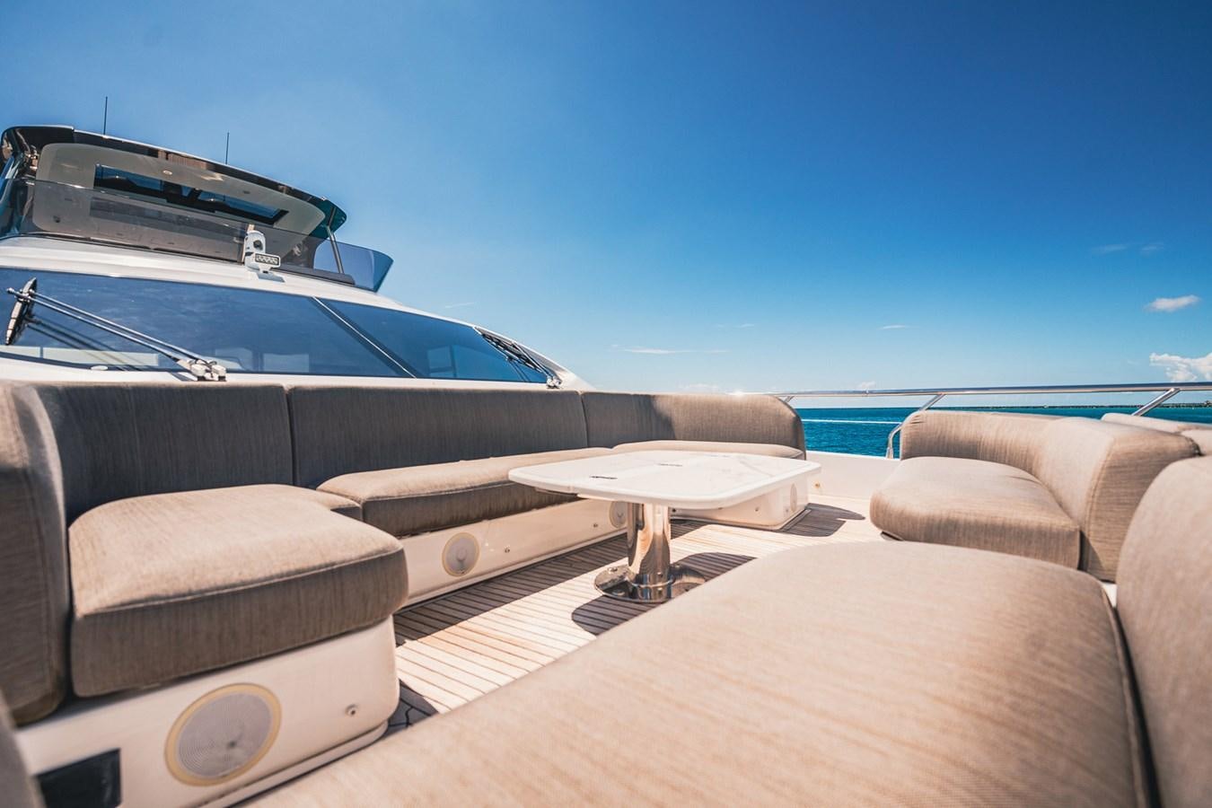 a boat on the water aboard TRANSCENDENCE Yacht for Sale