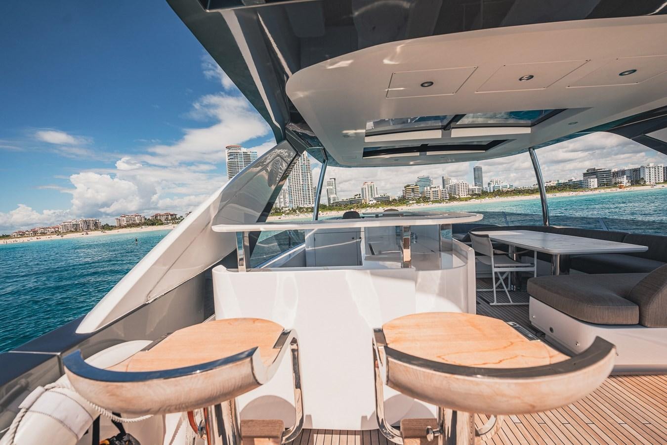a boat on the water aboard TRANSCENDENCE Yacht for Sale