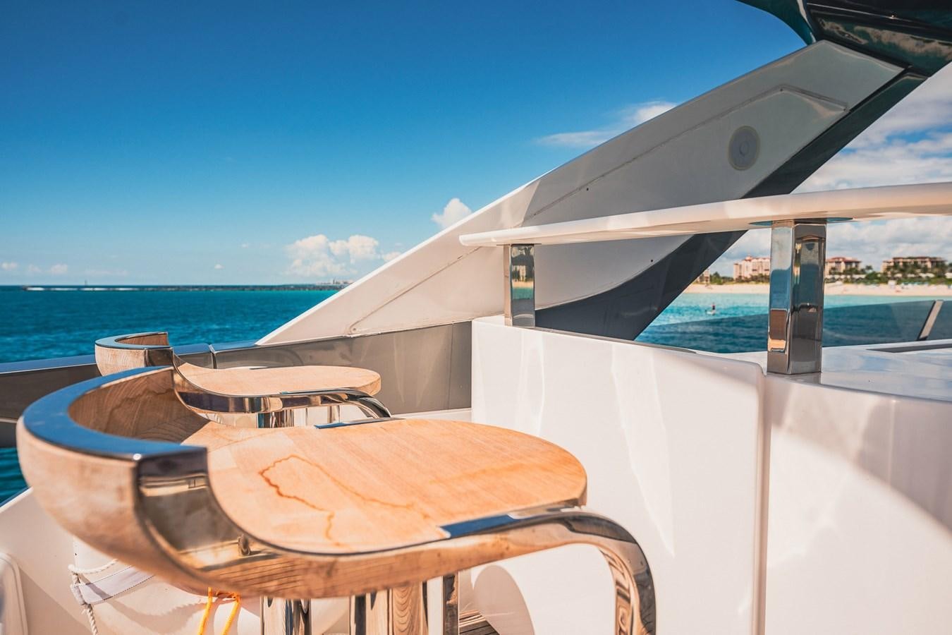 a boat on the water aboard TRANSCENDENCE Yacht for Sale