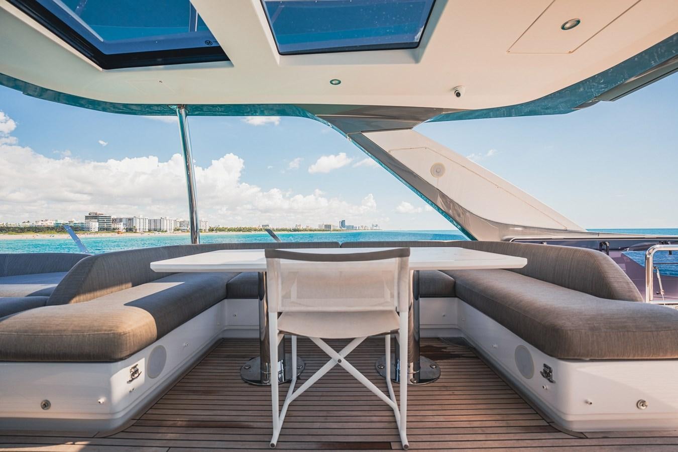 a boat on the water aboard TRANSCENDENCE Yacht for Sale