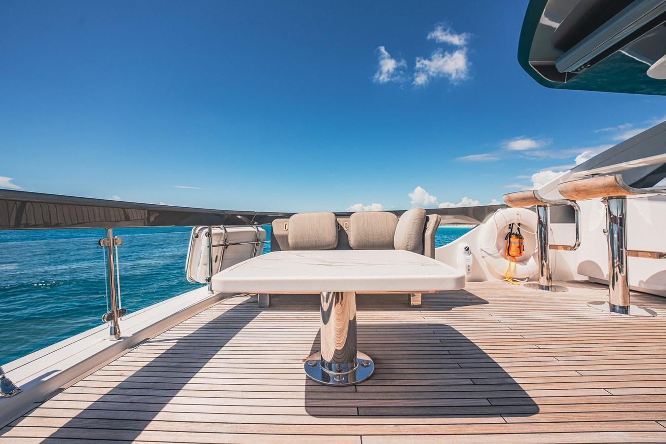 a boat on the water aboard TRANSCENDENCE Yacht for Sale