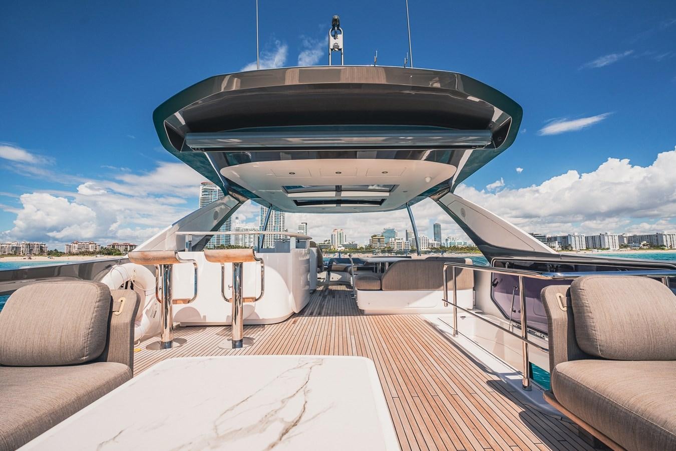 a boat on a body of water aboard TRANSCENDENCE Yacht for Sale