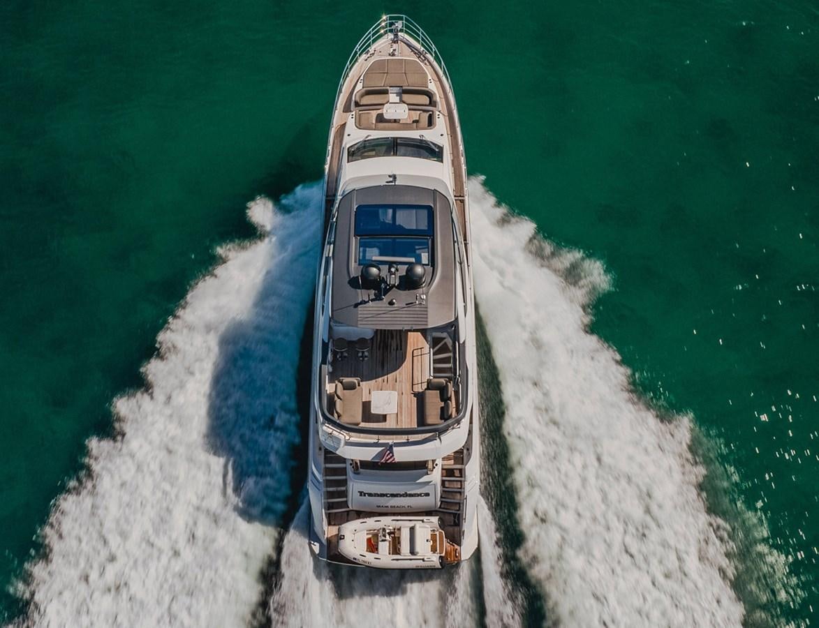 a ship in the water aboard TRANSCENDENCE Yacht for Sale