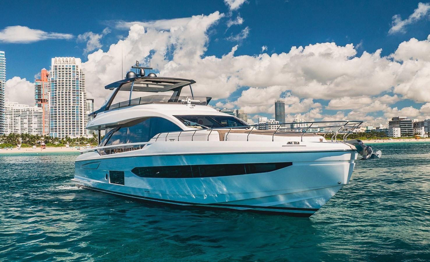 a boat on the water aboard TRANSCENDENCE Yacht for Sale