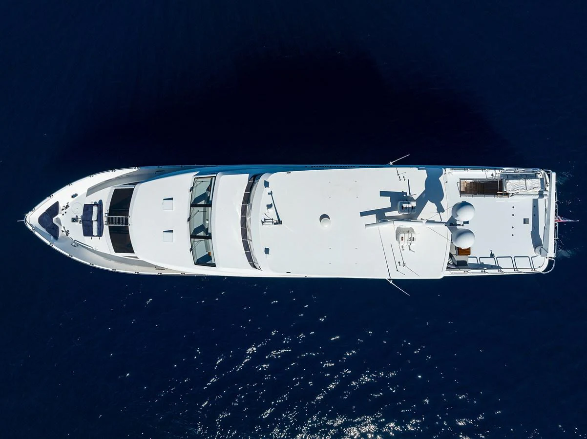 a space ship in outer space aboard SECOND AMENDMENT Yacht for Sale