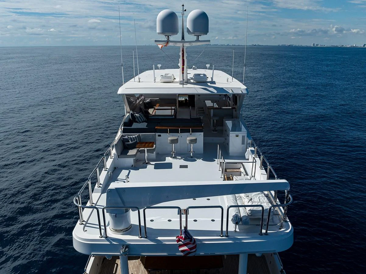 a boat on the water aboard SECOND AMENDMENT Yacht for Sale