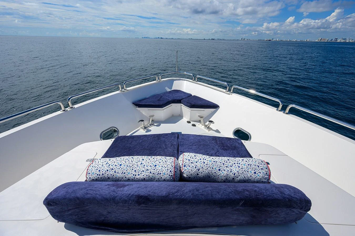 a boat on the water aboard SECOND AMENDMENT Yacht for Sale