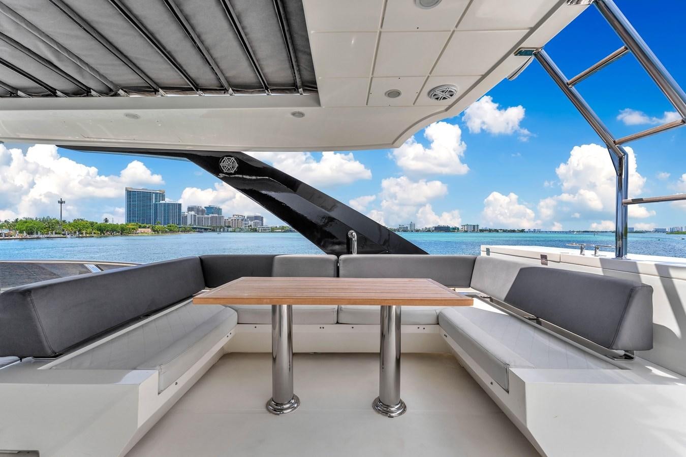 a table on a boat aboard GREYT ESCAPE Yacht for Sale