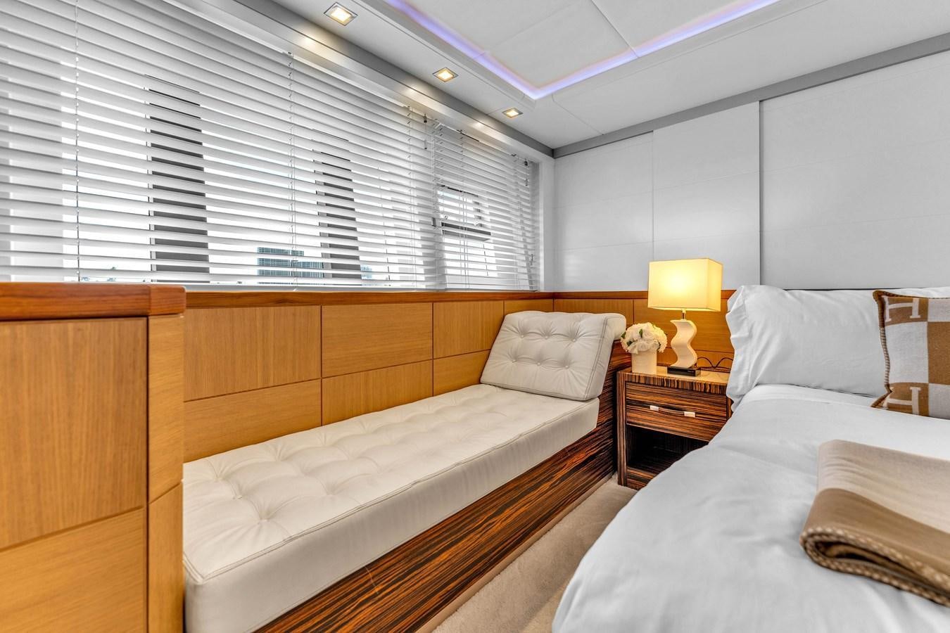 a room with two beds aboard GREYT ESCAPE Yacht for Sale