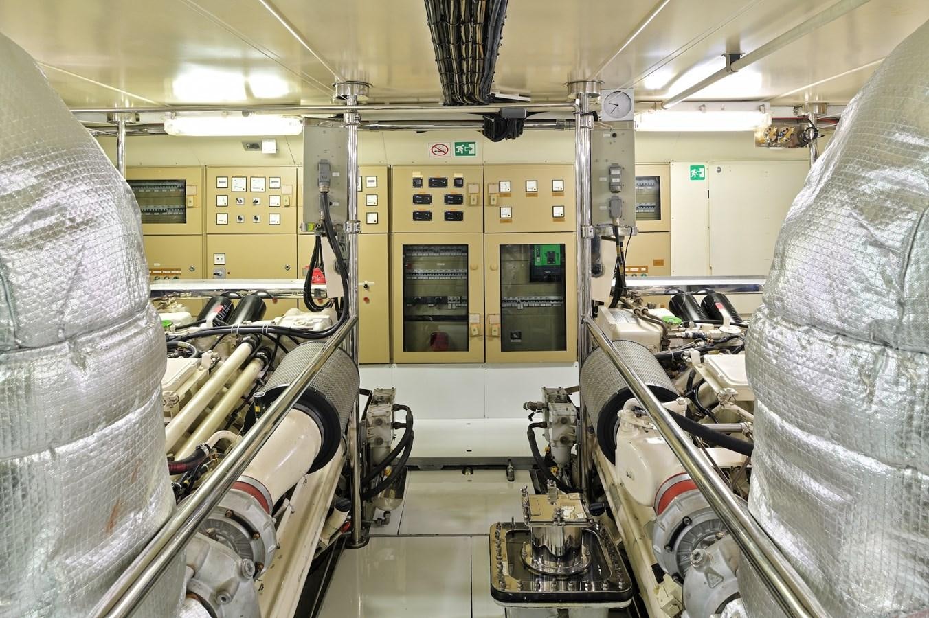 a machine in a room aboard CLARITY Yacht for Sale