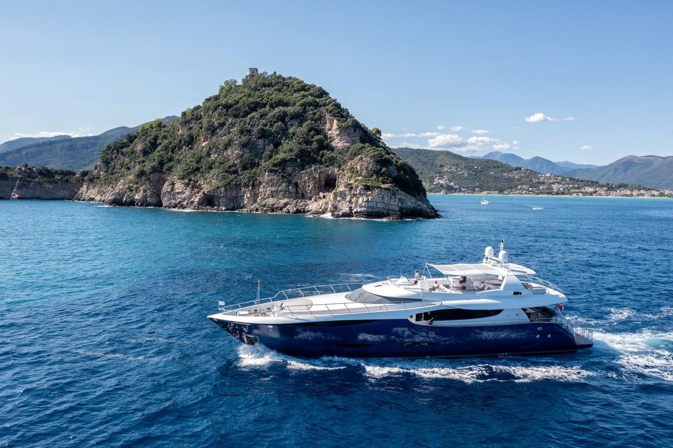 a boat on the water aboard CLARITY Yacht for Sale