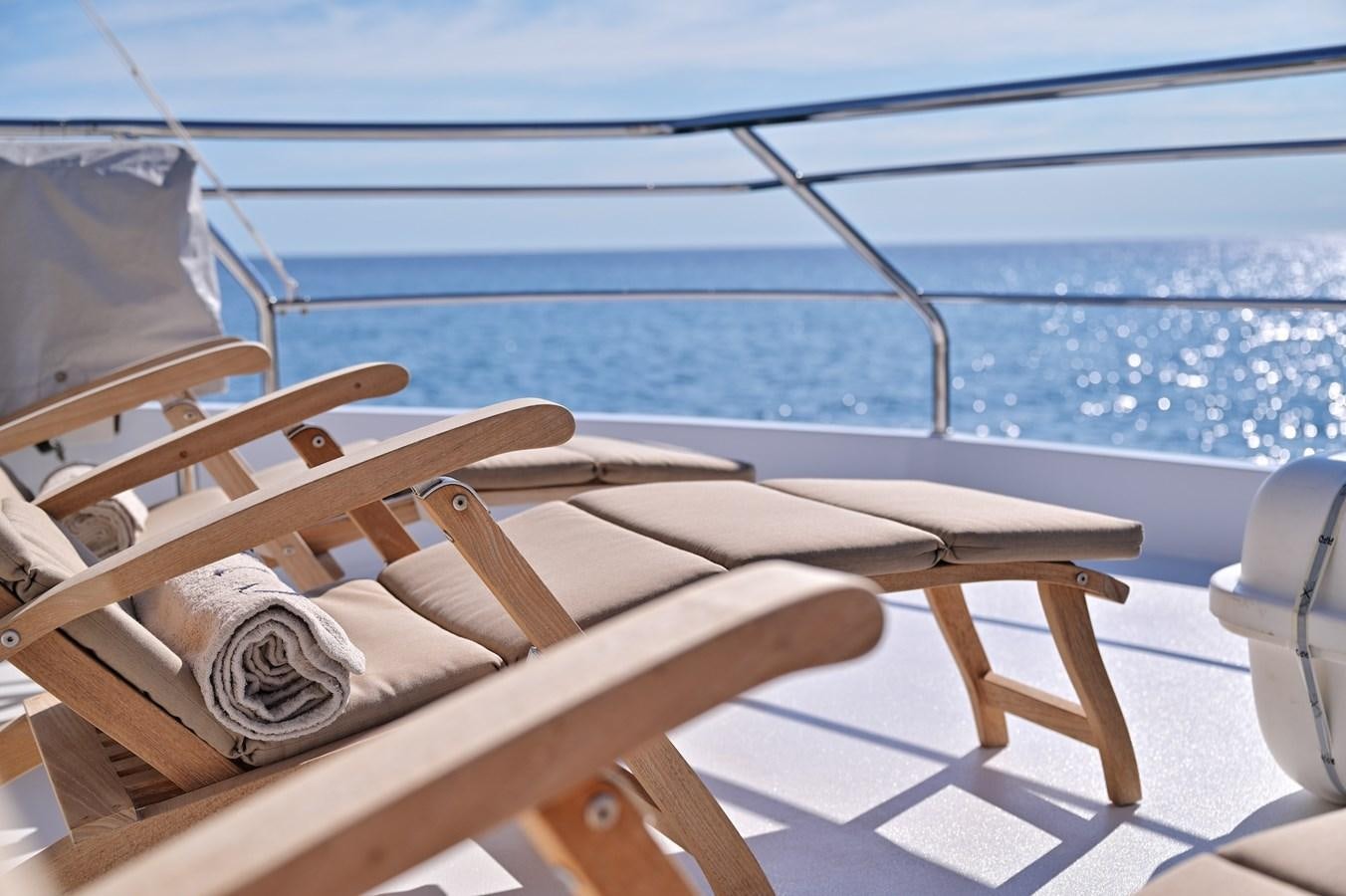 a boat on the water aboard CLARITY Yacht for Sale