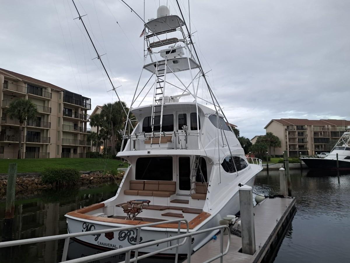 a boat docked in a harbor aboard MARY ROSE Yacht for Sale