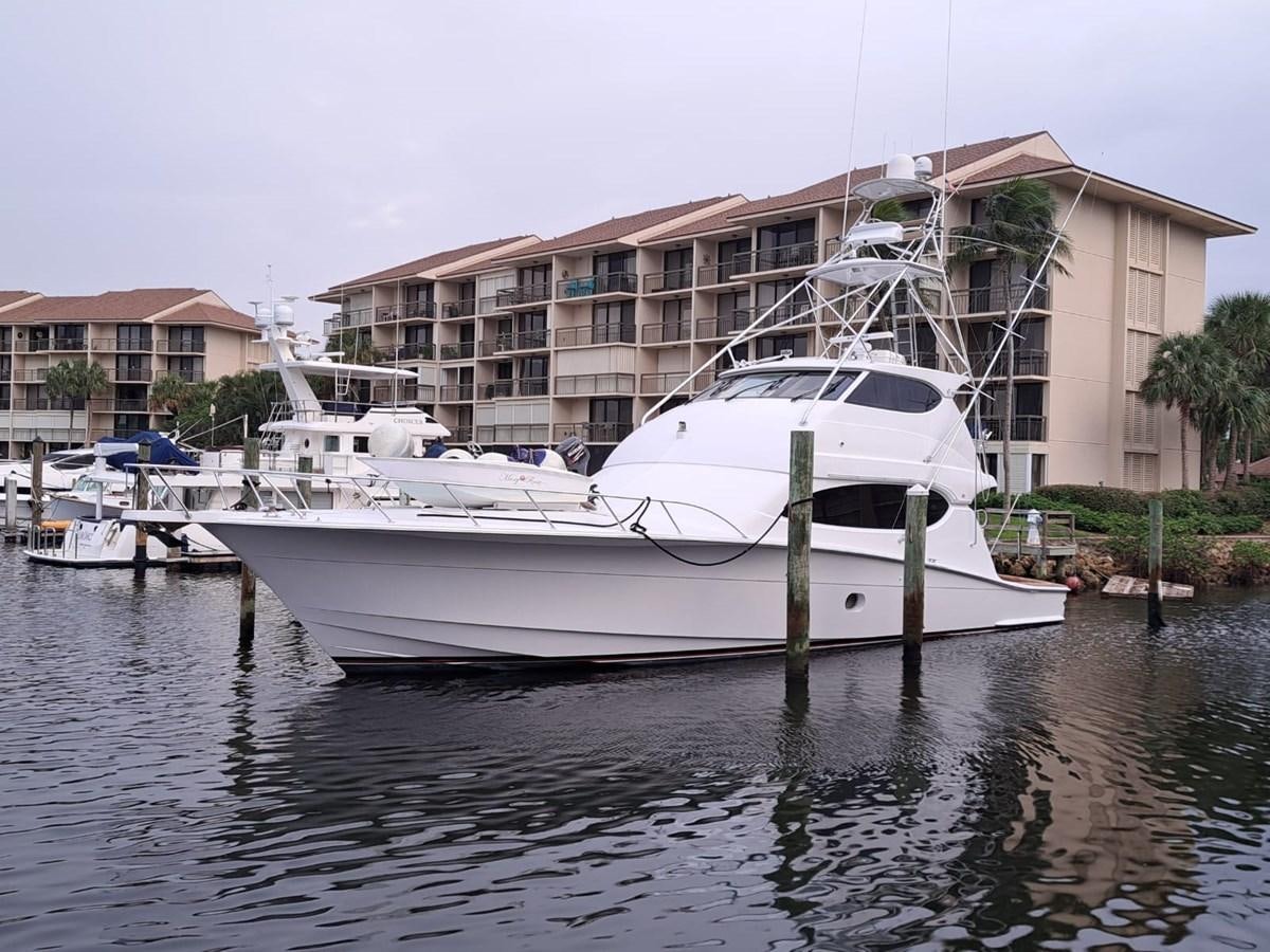a boat docked in a harbor aboard MARY ROSE Yacht for Sale