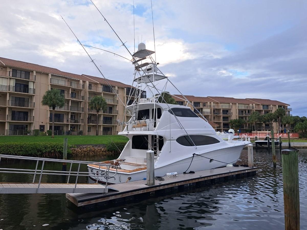 a boat docked in a harbor aboard MARY ROSE Yacht for Sale