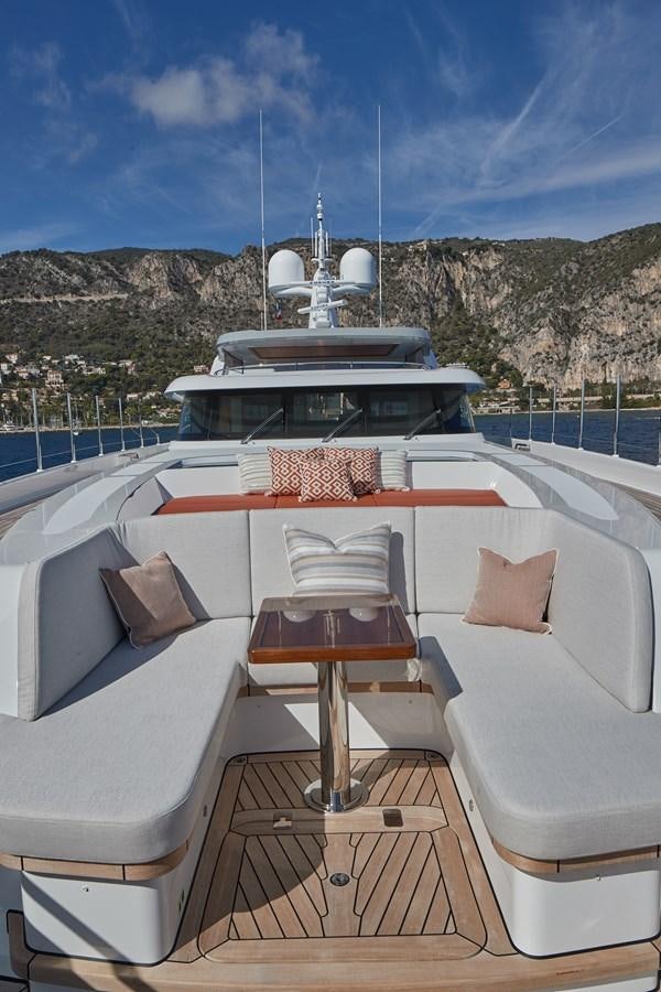 a boat on a deck aboard SOLEMATES V Yacht for Sale