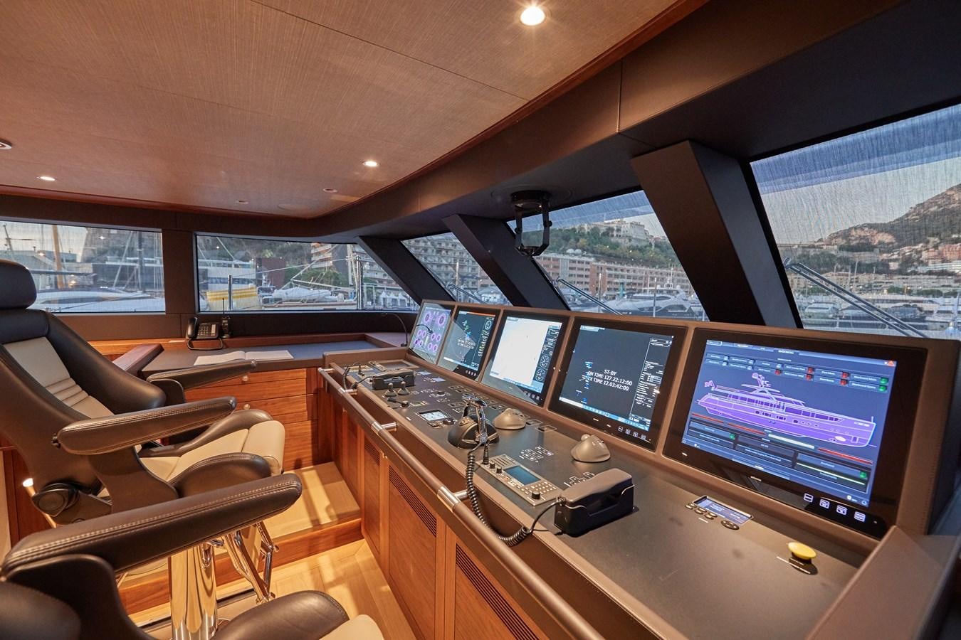 a room with many computers aboard SOLEMATES V Yacht for Sale
