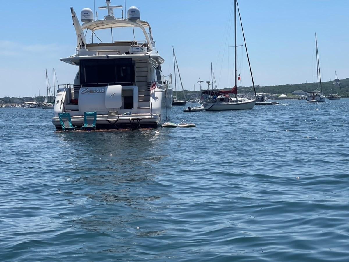 a boat in the water aboard OCARALIA Yacht for Sale
