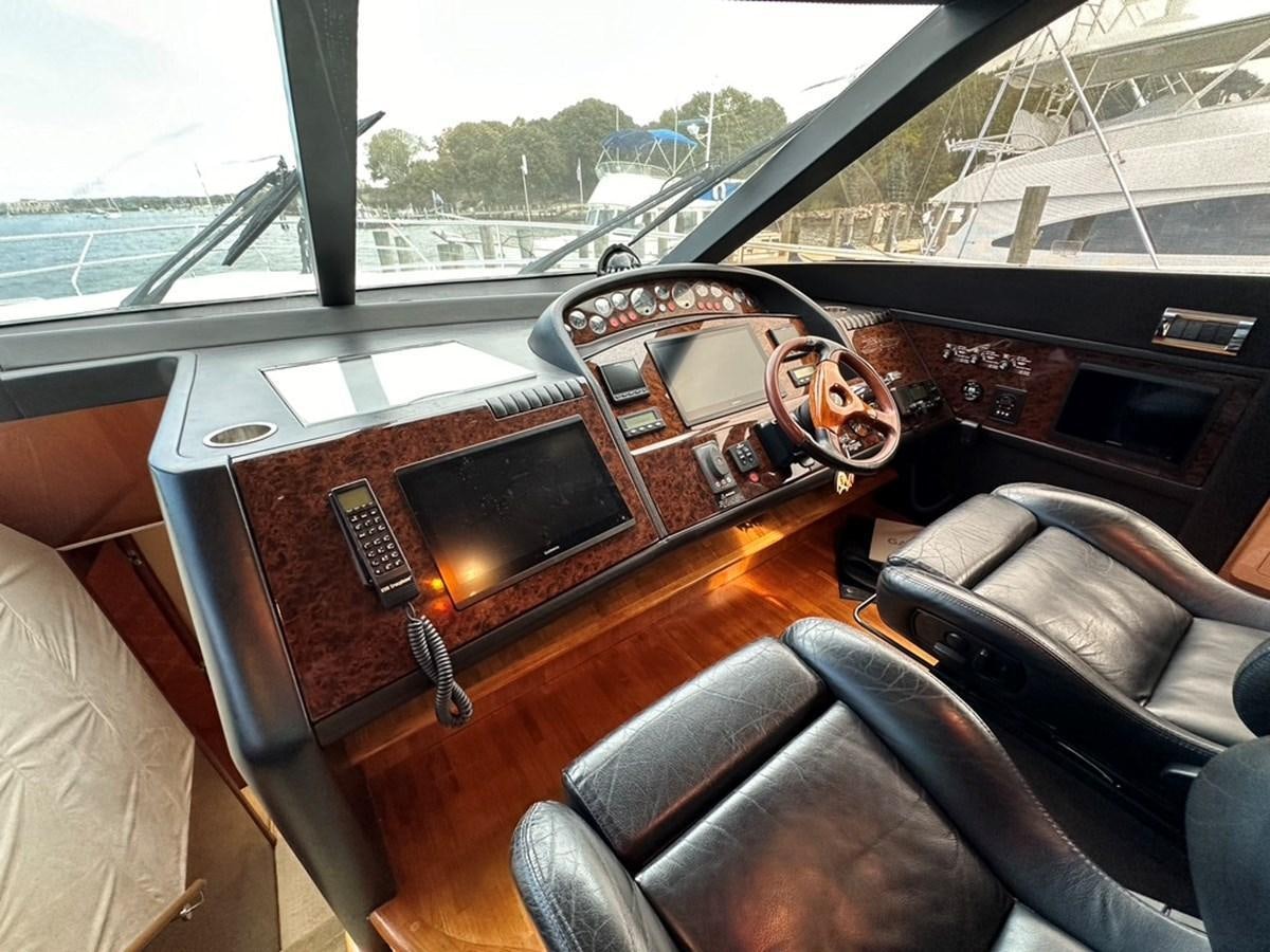 inside of a car aboard OCARALIA Yacht for Sale