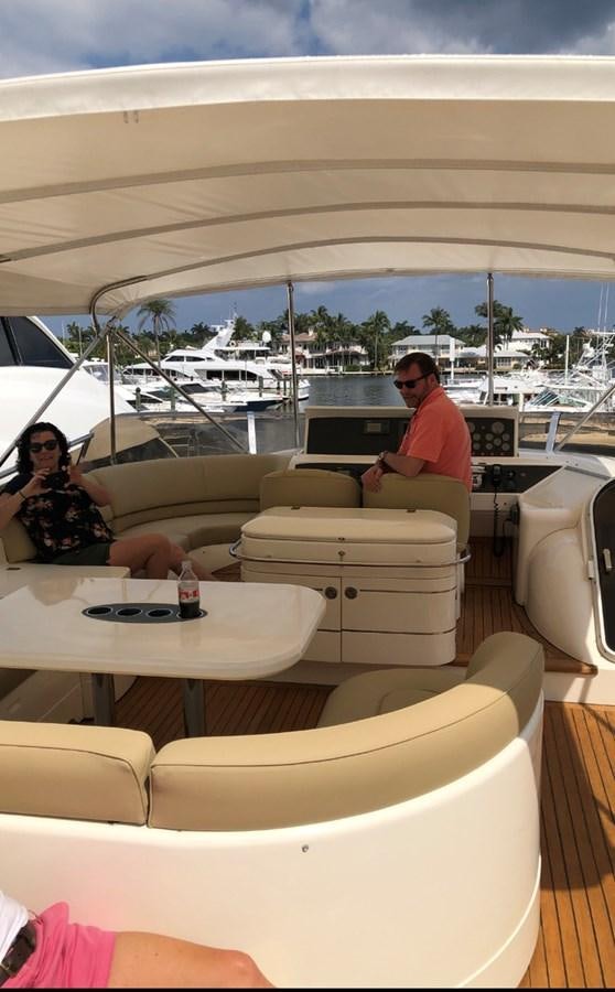 people sitting on a boat aboard OCARALIA Yacht for Sale