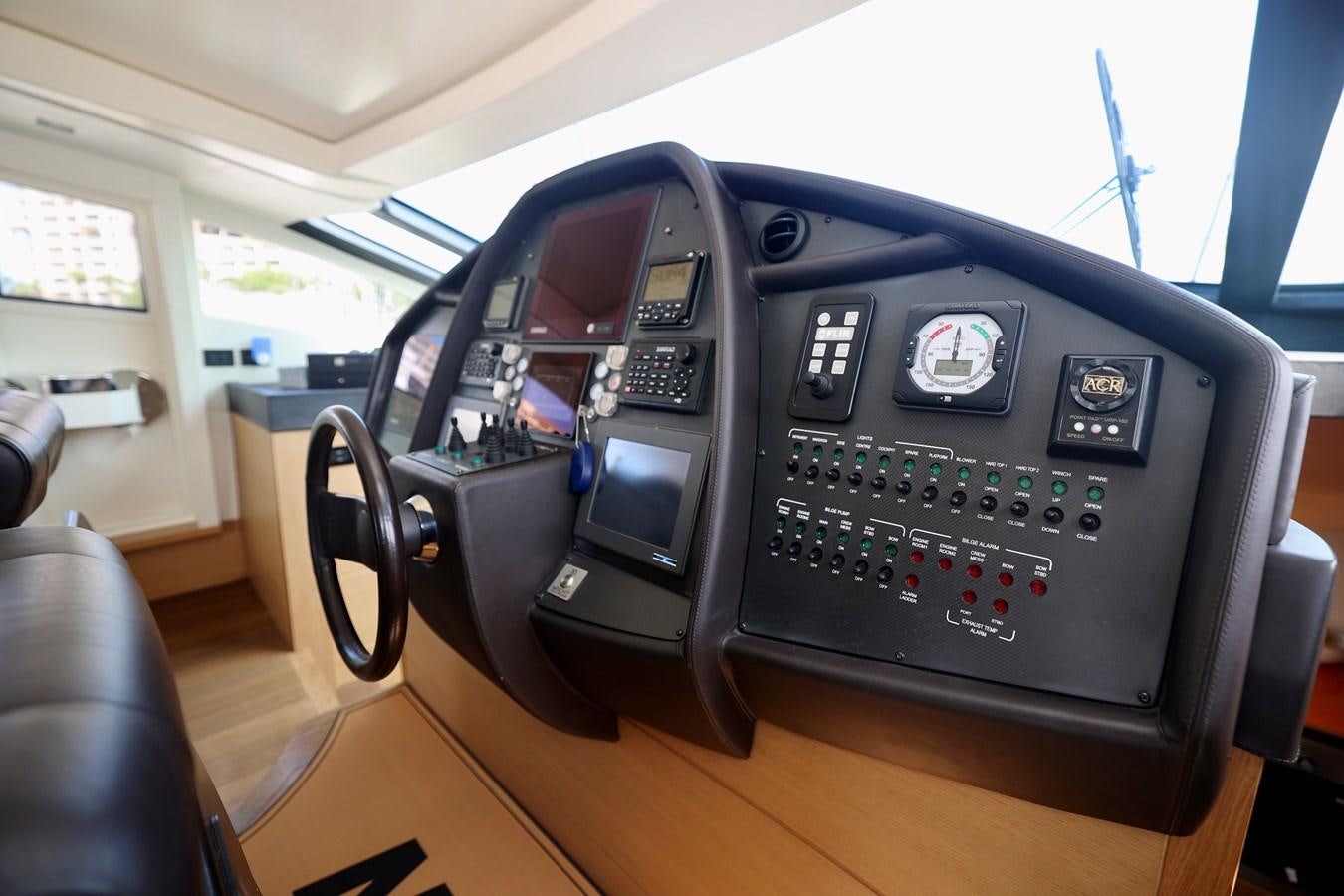 the inside of a car aboard MY WAY Yacht for Sale