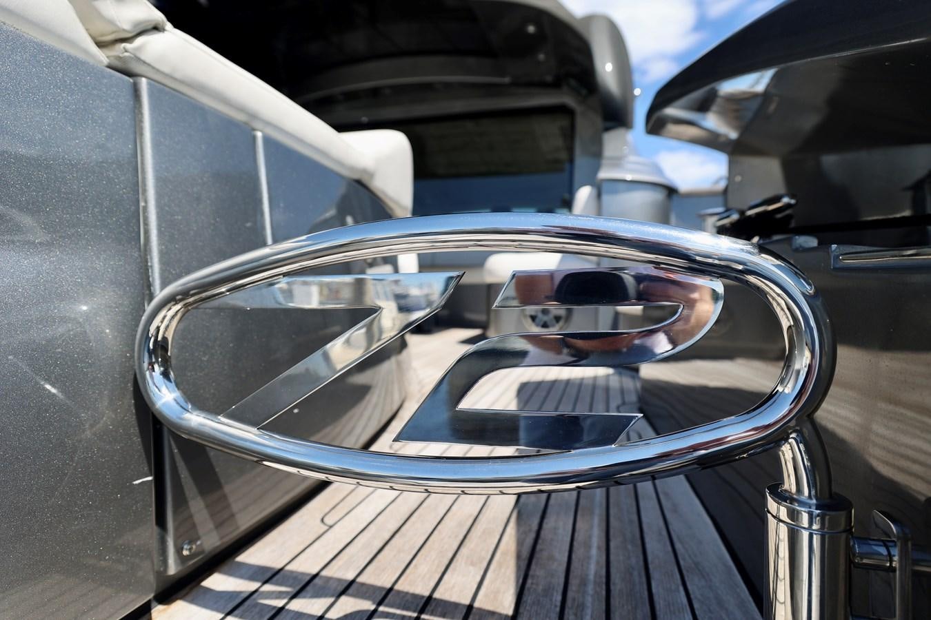 a close-up of a steering wheel aboard MY WAY Yacht for Sale