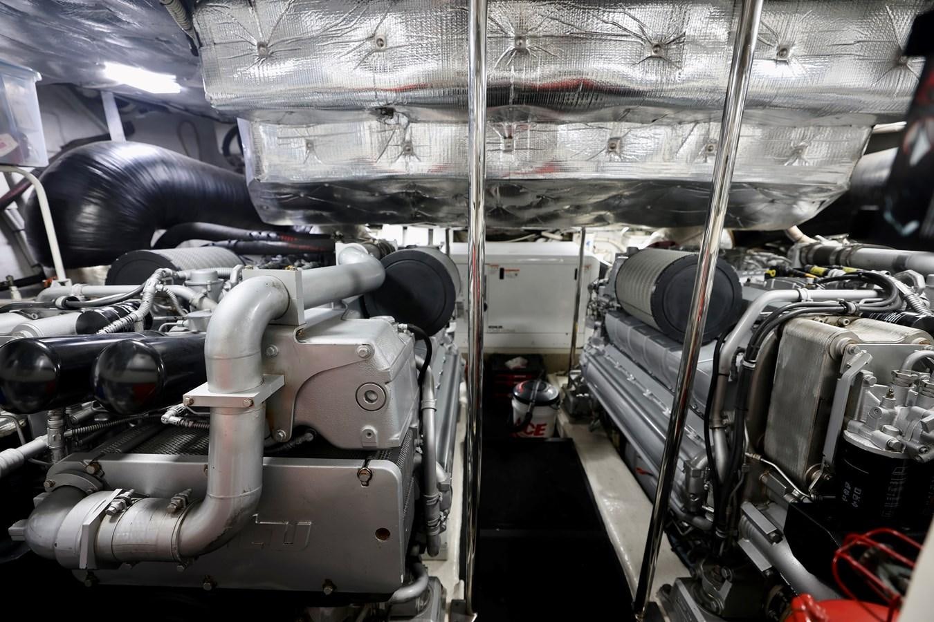 a large machine with many pipes aboard MY WAY Yacht for Sale