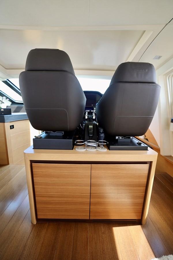 a desk with a computer and a chair aboard MY WAY Yacht for Sale