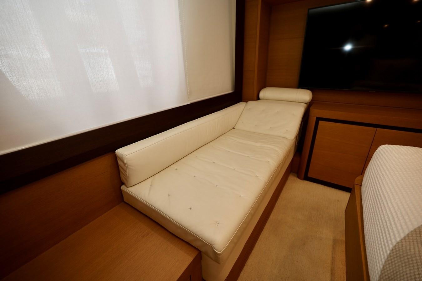 a bed in a room aboard MY WAY Yacht for Sale