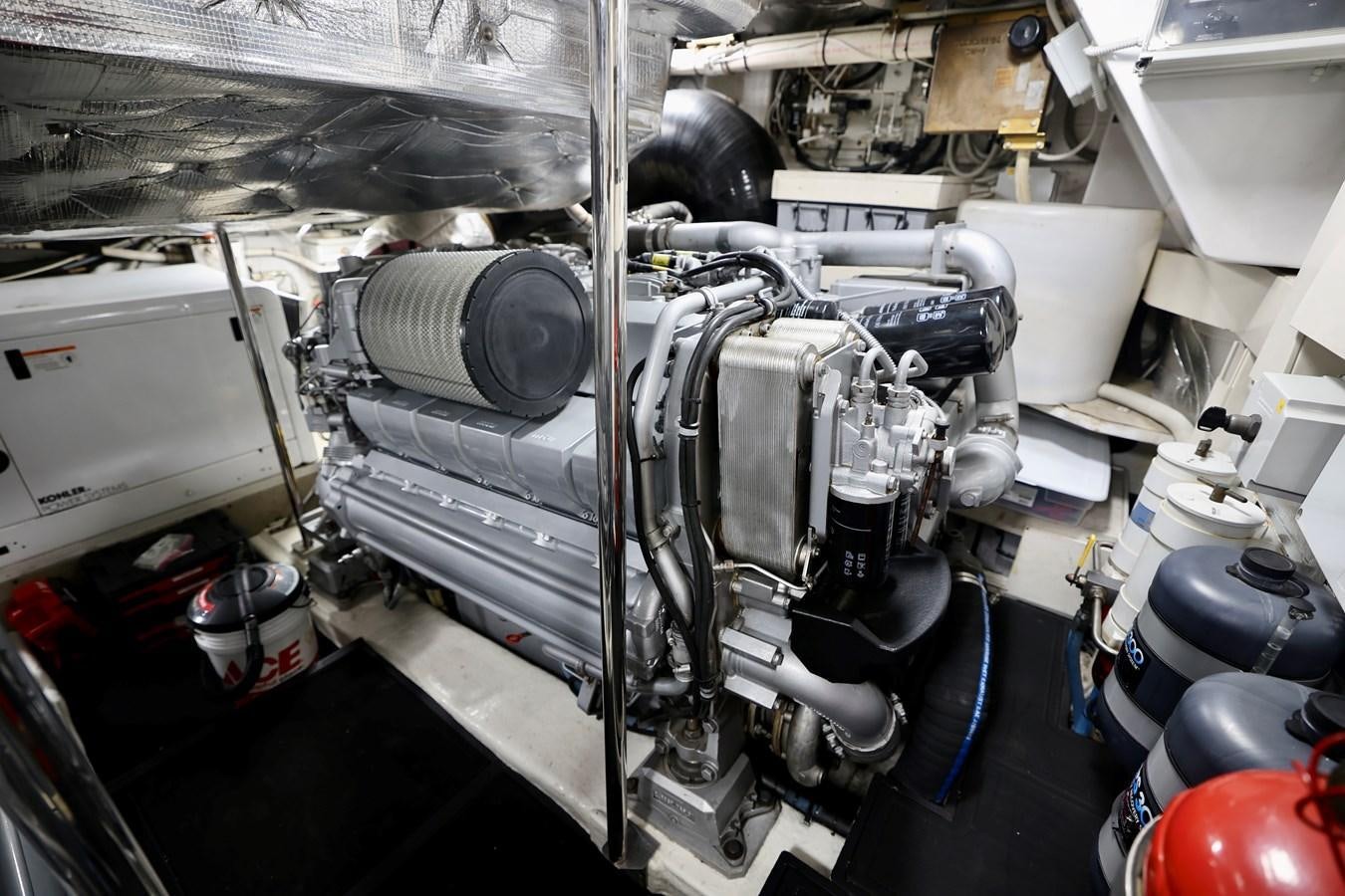 a large machine in a room aboard MY WAY Yacht for Sale