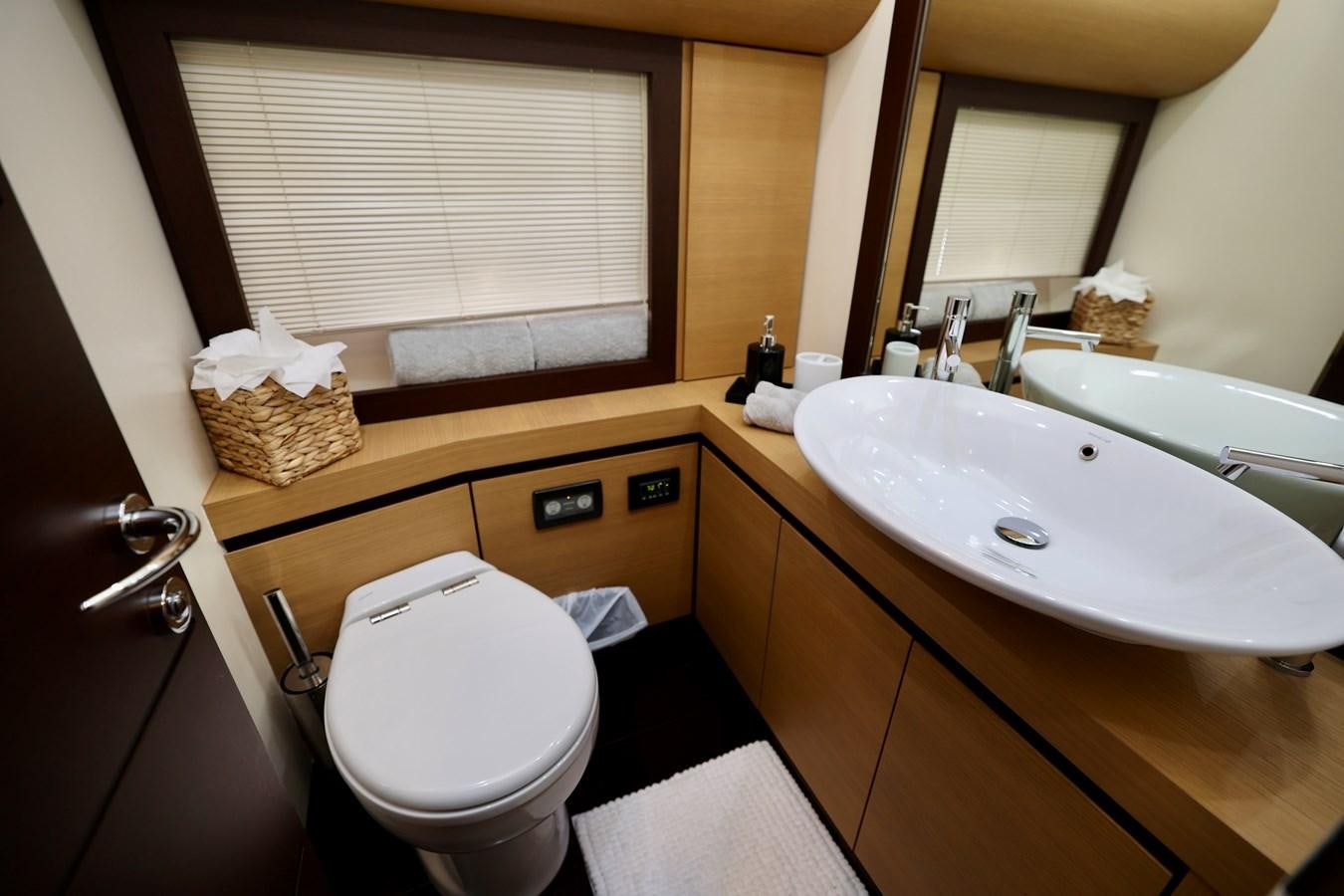 a bathroom with a sink and a toilet aboard MY WAY Yacht for Sale