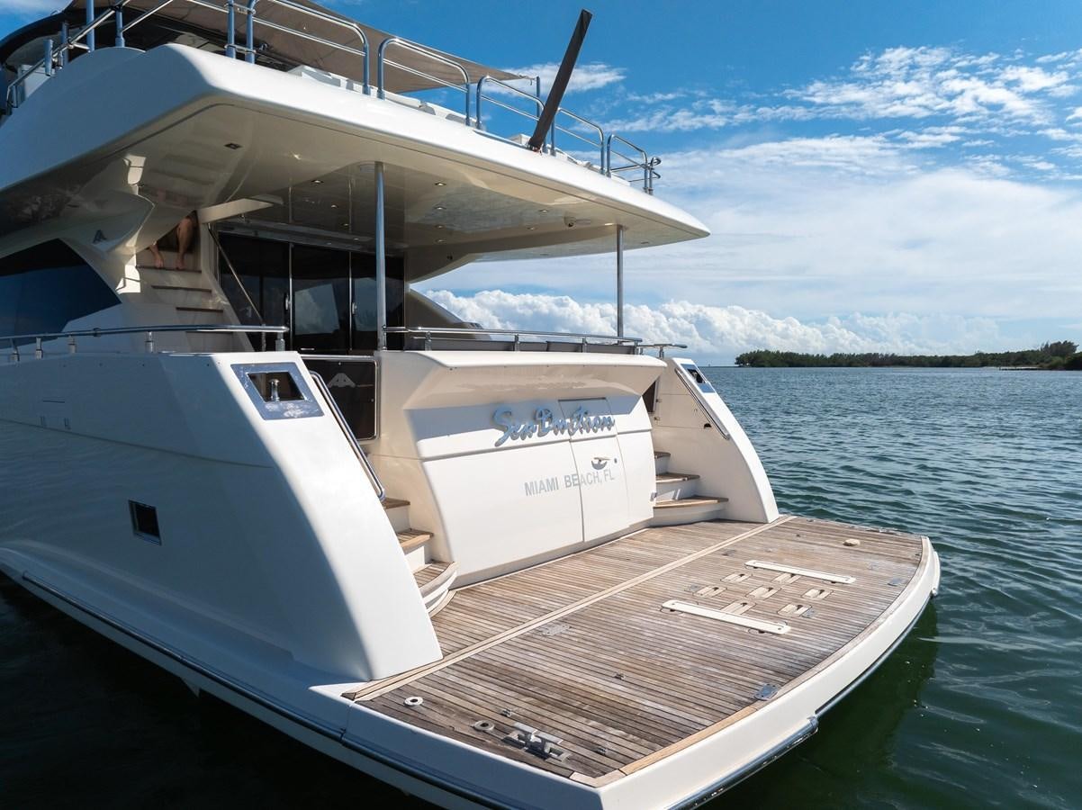 a boat on the water aboard SEADUCTION Yacht for Sale