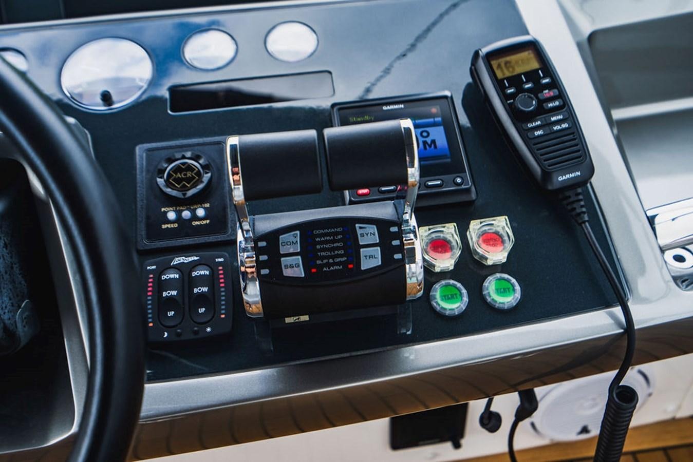a car stereo with a screen aboard IMAGINE Yacht for Sale