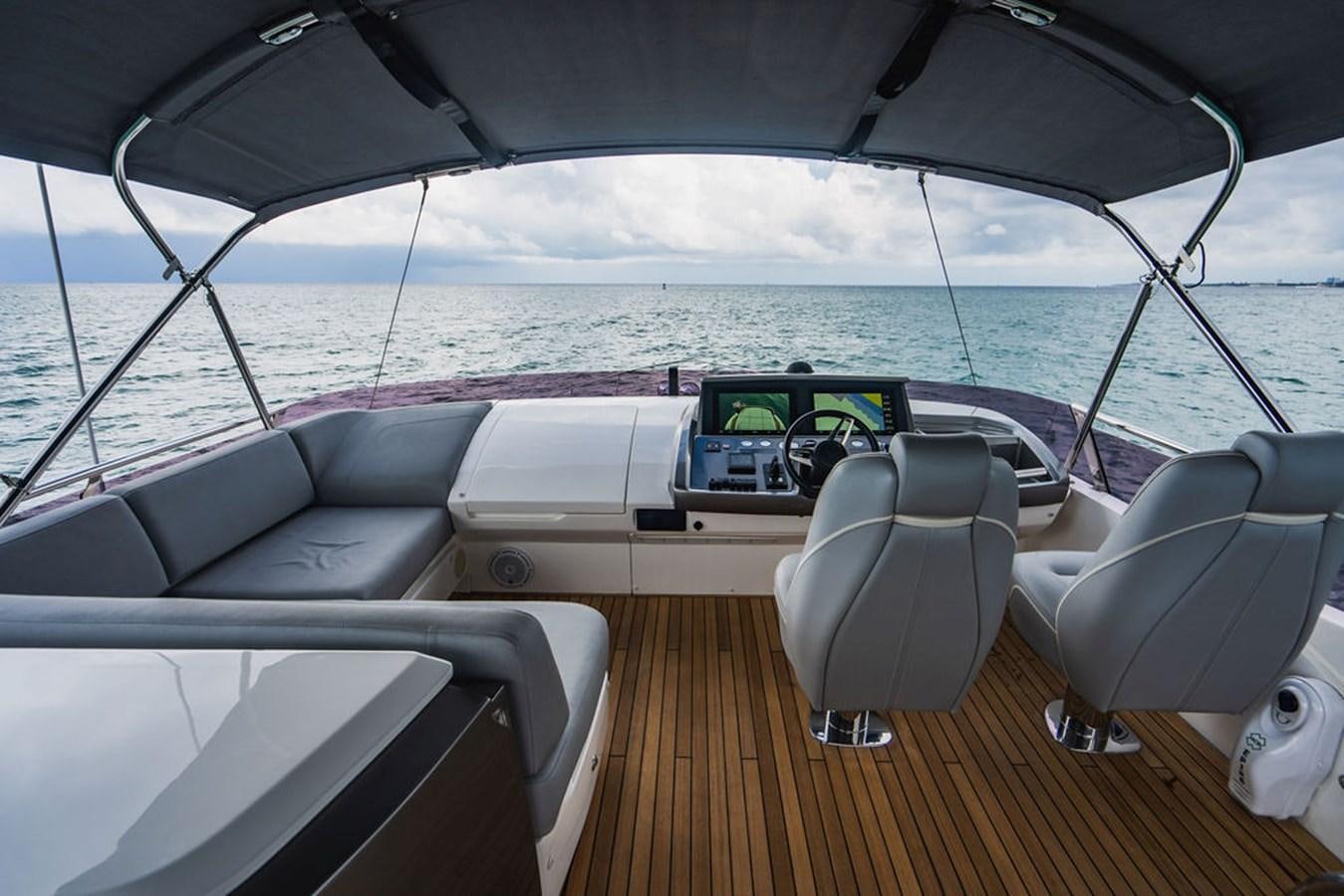 inside of a car aboard IMAGINE Yacht for Sale