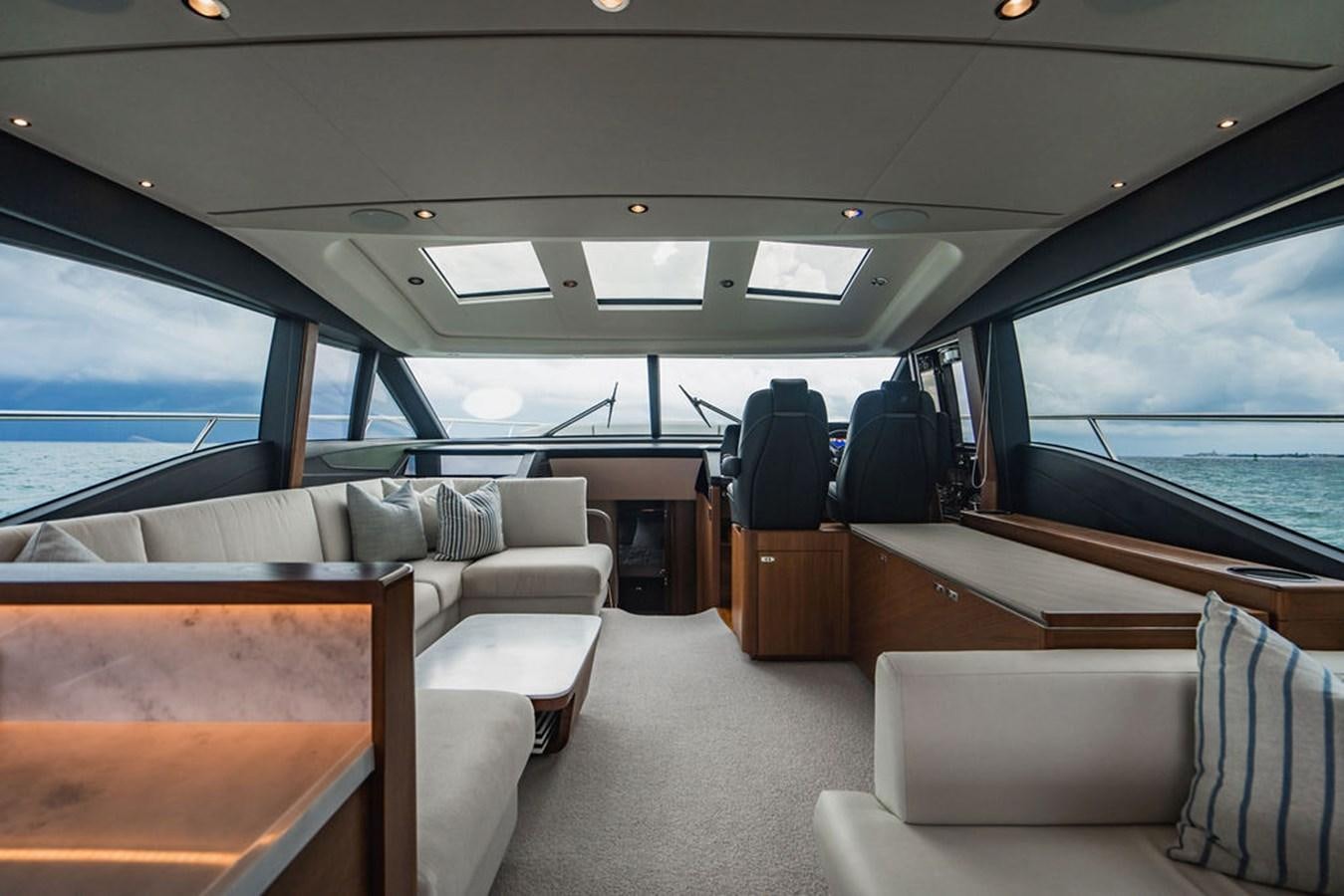 inside of a vehicle aboard IMAGINE Yacht for Sale