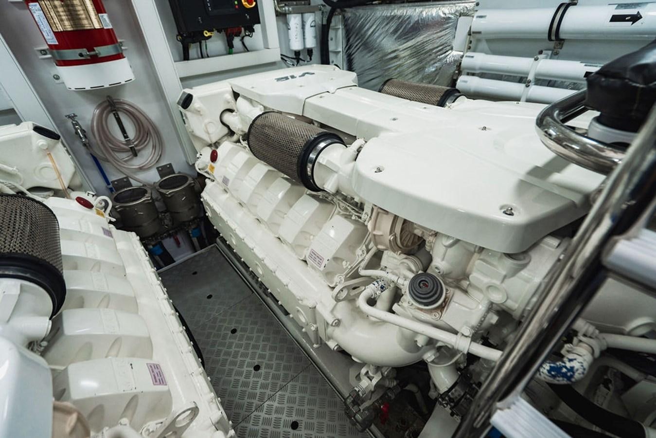 a machine with a large metal pipe aboard IMAGINE Yacht for Sale