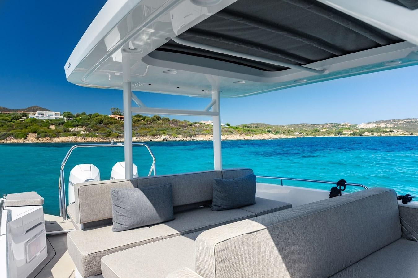 a boat on the water aboard SHADOW Yacht for Sale
